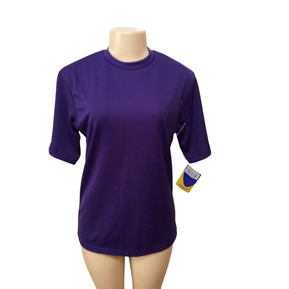 Champro Short Sleeve Tshirt Youth XLarge Purple Polyester - Picture 1 of 3